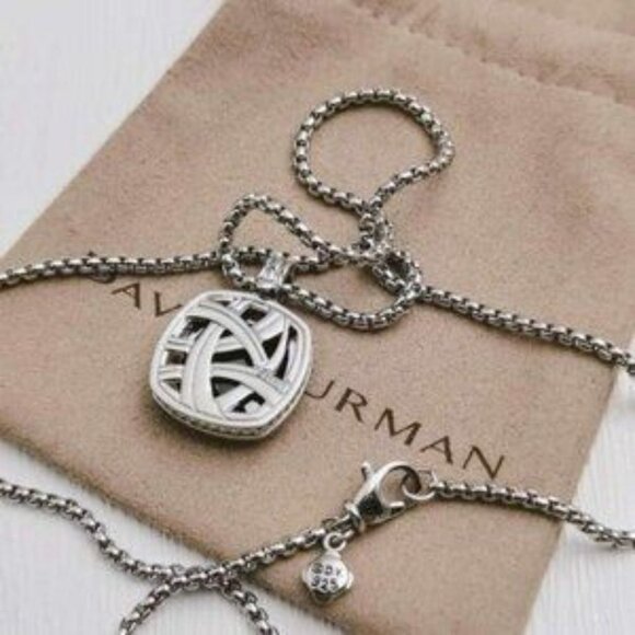 David Yurman Black Onyx Pendant Necklace - Picture 4 of 7